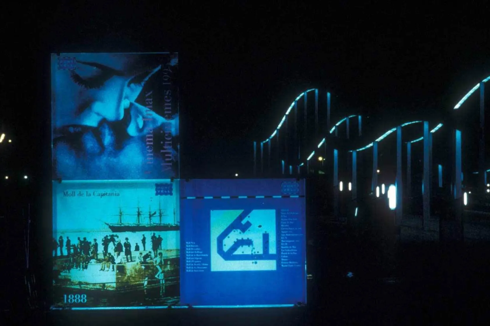 Señalització al Port Vell. Varis Arquitectes